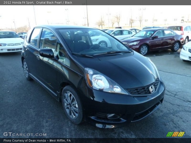 Crystal Black Pearl / Black 2012 Honda Fit Sport