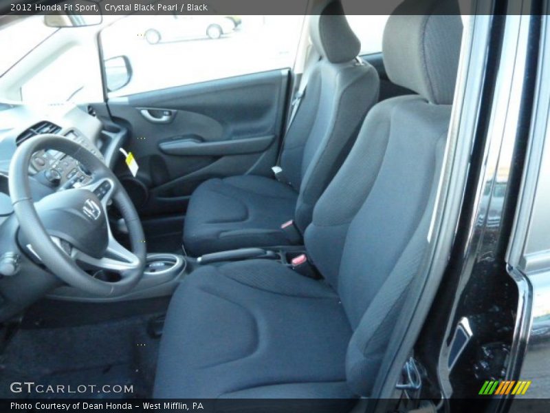 Crystal Black Pearl / Black 2012 Honda Fit Sport