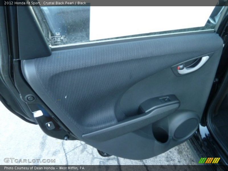 Crystal Black Pearl / Black 2012 Honda Fit Sport
