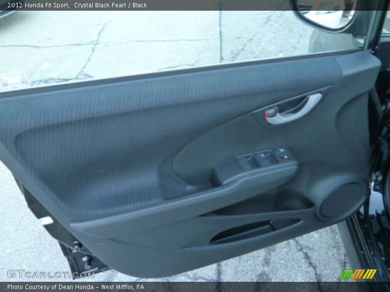 Crystal Black Pearl / Black 2012 Honda Fit Sport