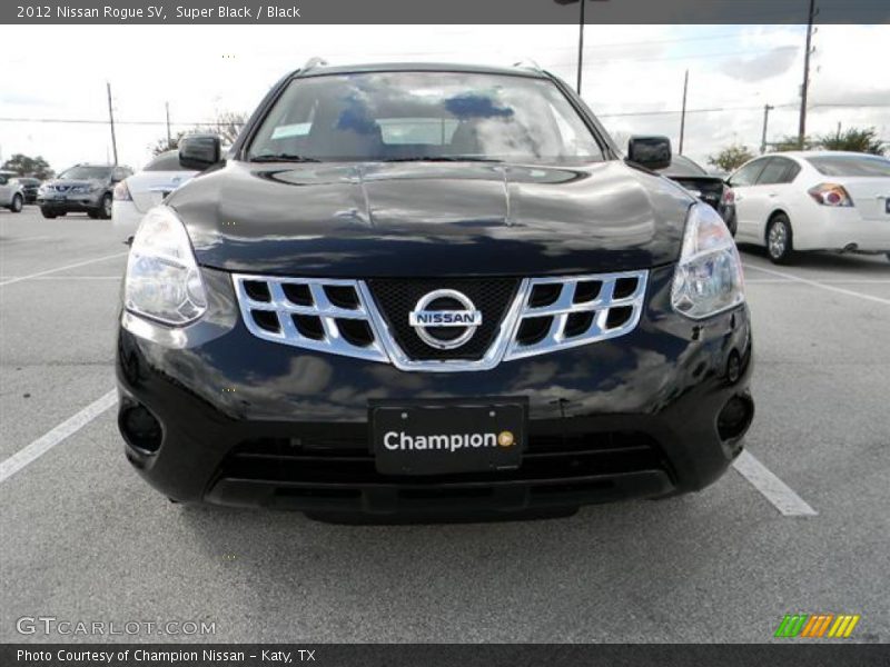 Super Black / Black 2012 Nissan Rogue SV