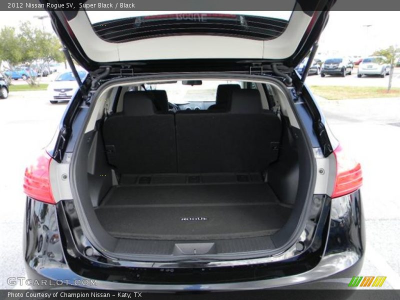 Super Black / Black 2012 Nissan Rogue SV