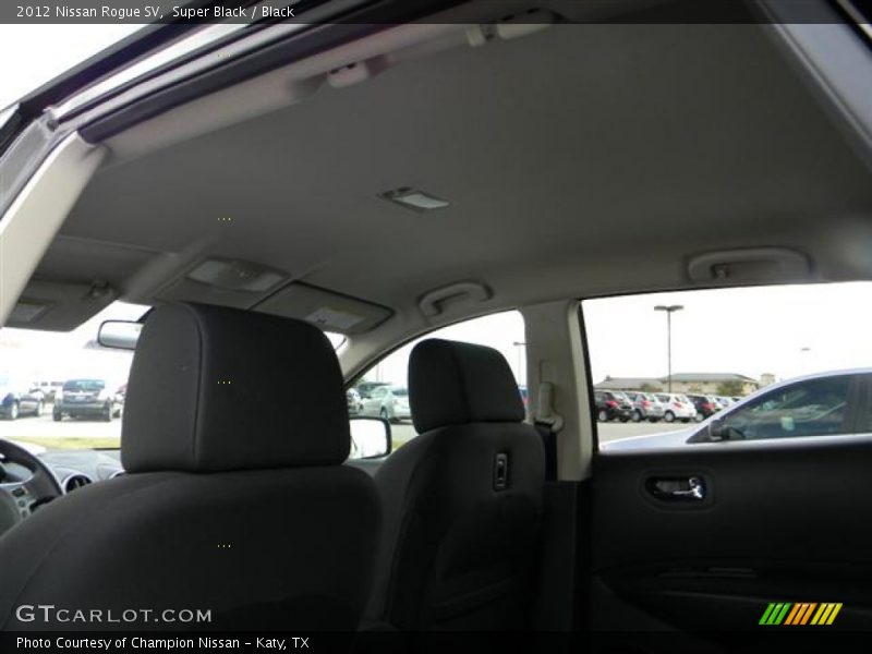 Super Black / Black 2012 Nissan Rogue SV