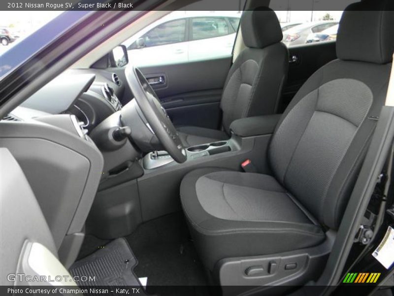 Super Black / Black 2012 Nissan Rogue SV