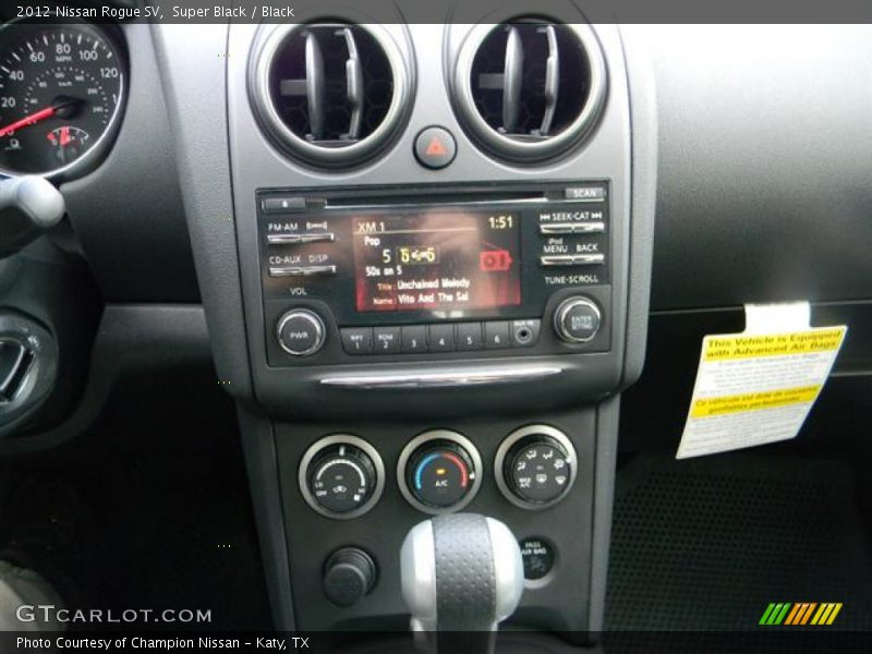 Super Black / Black 2012 Nissan Rogue SV
