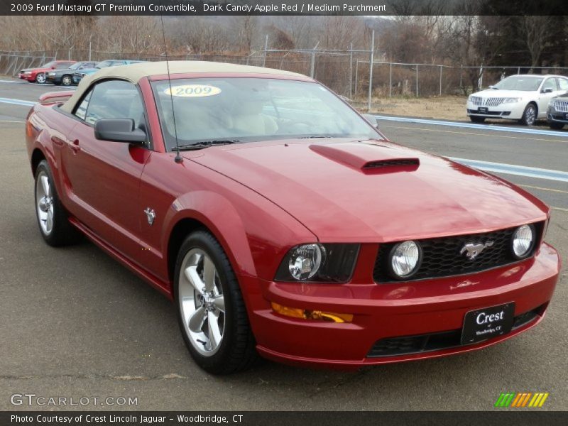 Dark Candy Apple Red / Medium Parchment 2009 Ford Mustang GT Premium Convertible