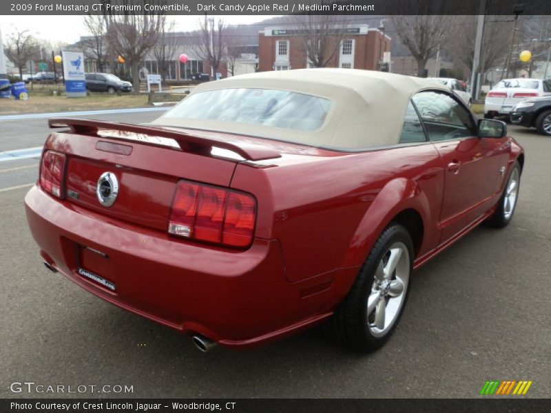 Dark Candy Apple Red / Medium Parchment 2009 Ford Mustang GT Premium Convertible