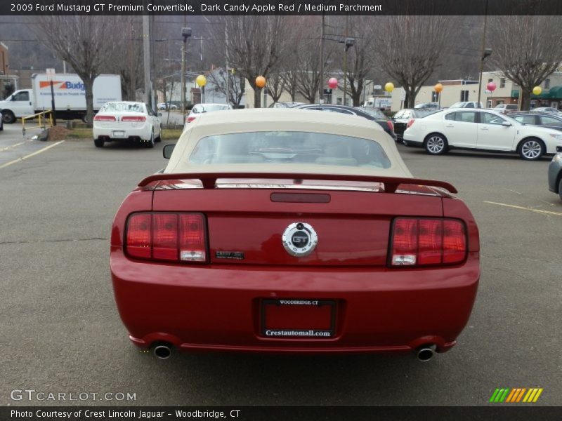 Dark Candy Apple Red / Medium Parchment 2009 Ford Mustang GT Premium Convertible