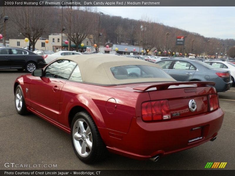 Dark Candy Apple Red / Medium Parchment 2009 Ford Mustang GT Premium Convertible