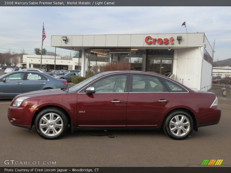 Merlot Metallic / Light Camel 2008 Mercury Sable Premier Sedan