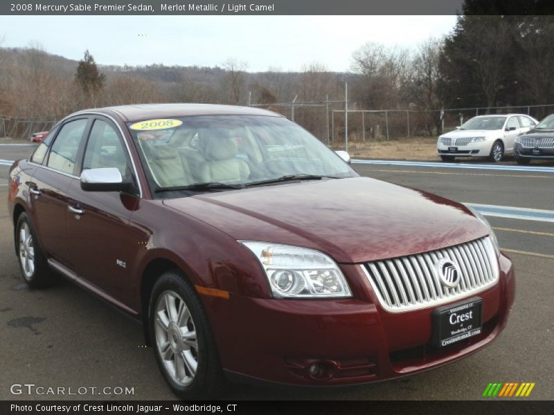 Merlot Metallic / Light Camel 2008 Mercury Sable Premier Sedan