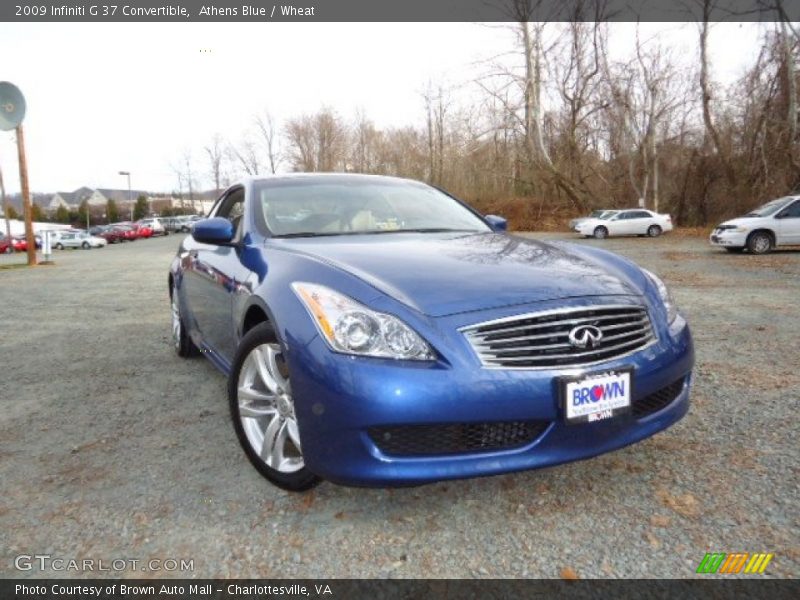 Athens Blue / Wheat 2009 Infiniti G 37 Convertible