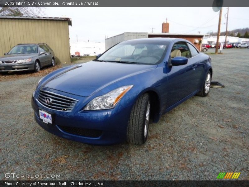 Athens Blue / Wheat 2009 Infiniti G 37 Convertible