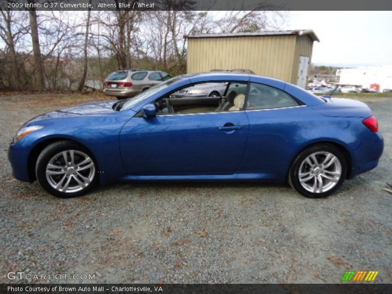 Athens Blue / Wheat 2009 Infiniti G 37 Convertible