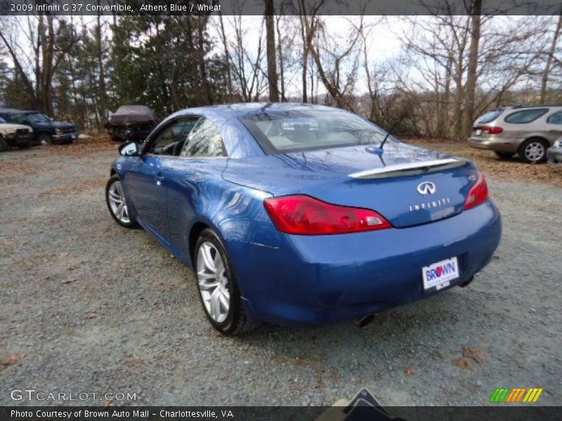 Athens Blue / Wheat 2009 Infiniti G 37 Convertible