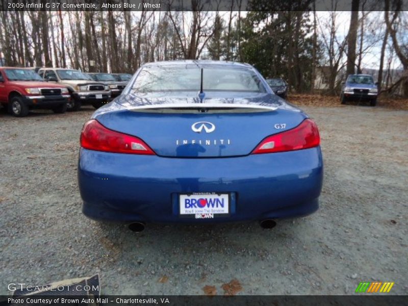 Athens Blue / Wheat 2009 Infiniti G 37 Convertible
