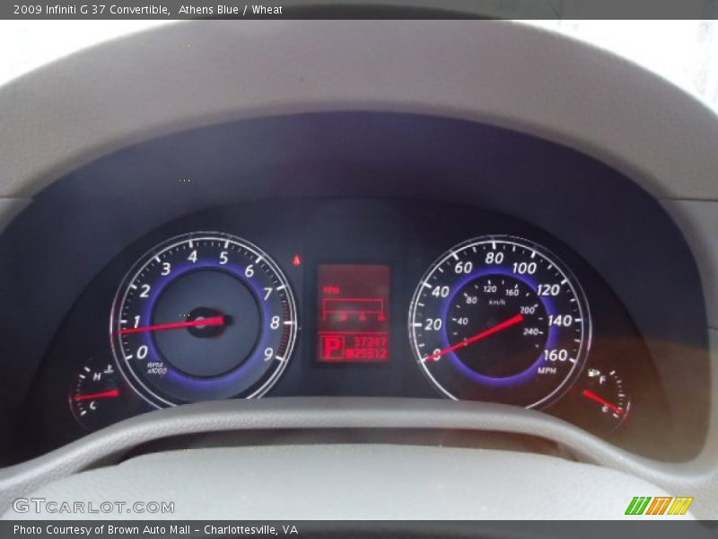 Athens Blue / Wheat 2009 Infiniti G 37 Convertible