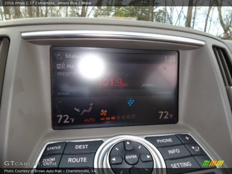 Athens Blue / Wheat 2009 Infiniti G 37 Convertible