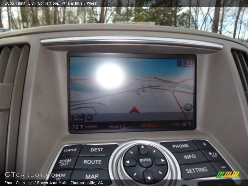 Athens Blue / Wheat 2009 Infiniti G 37 Convertible