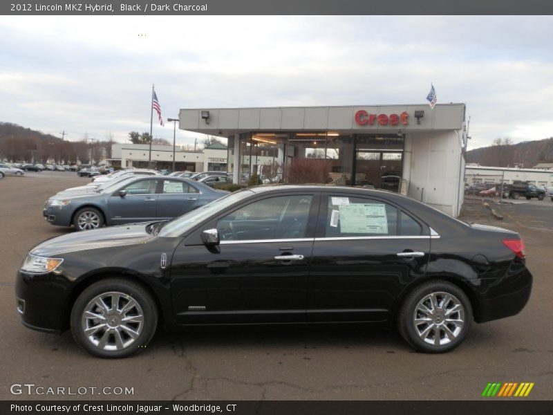 Black / Dark Charcoal 2012 Lincoln MKZ Hybrid