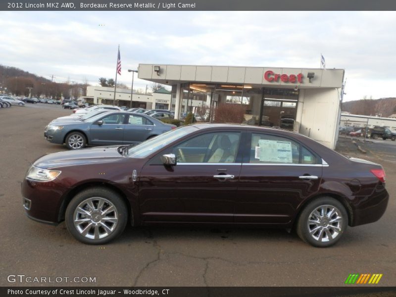 Bordeaux Reserve Metallic / Light Camel 2012 Lincoln MKZ AWD