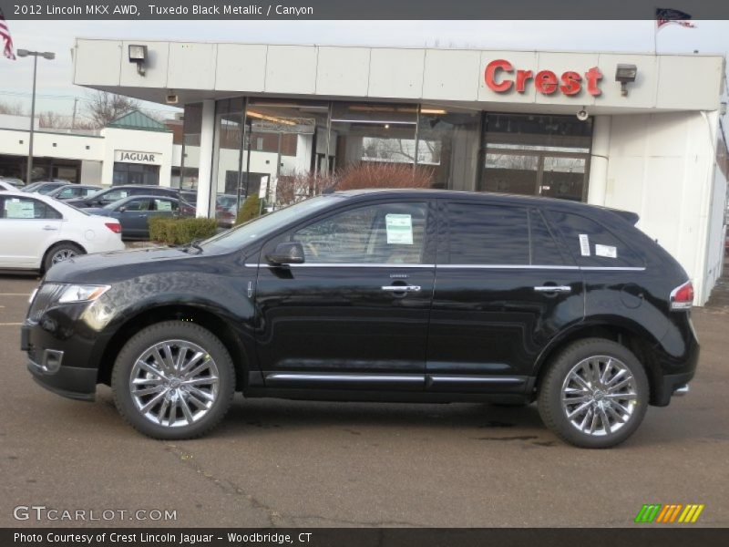 Tuxedo Black Metallic / Canyon 2012 Lincoln MKX AWD