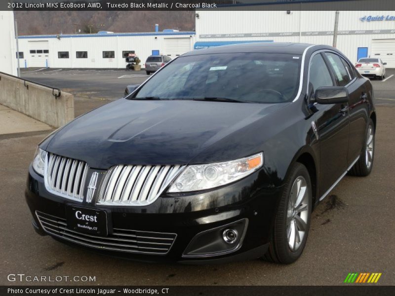 Tuxedo Black Metallic / Charcoal Black 2012 Lincoln MKS EcoBoost AWD