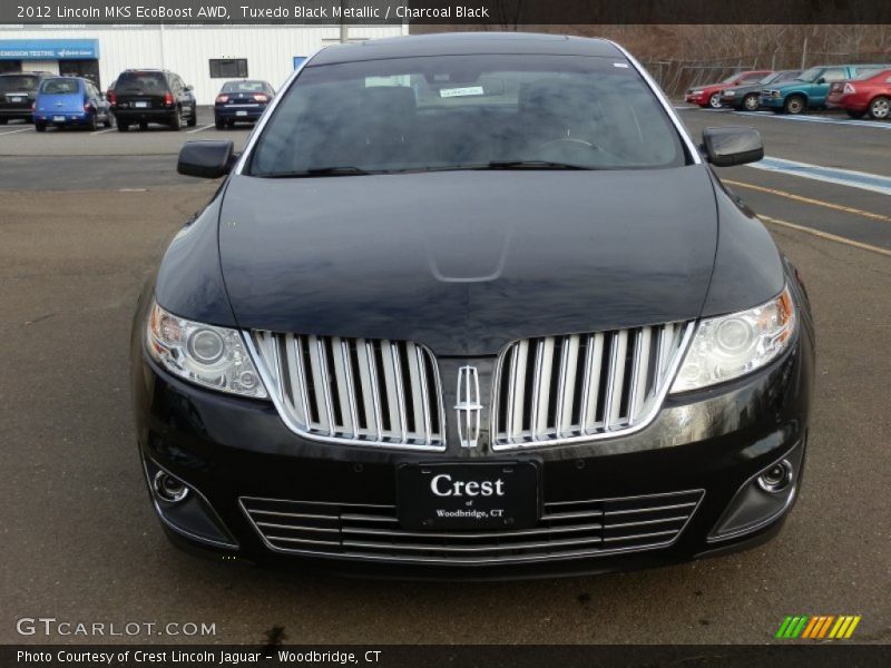 Tuxedo Black Metallic / Charcoal Black 2012 Lincoln MKS EcoBoost AWD