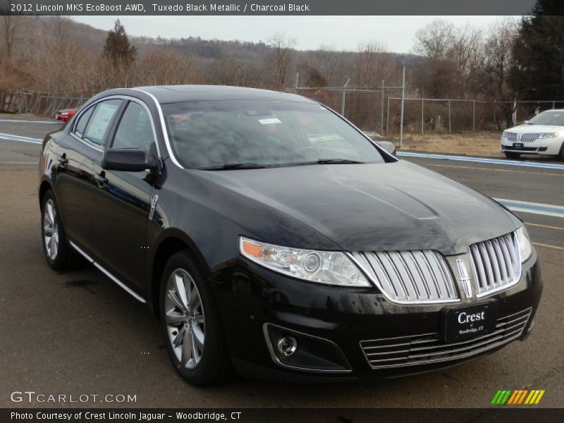 Tuxedo Black Metallic / Charcoal Black 2012 Lincoln MKS EcoBoost AWD