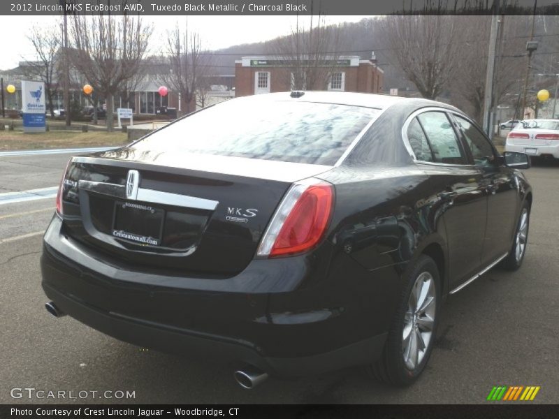 Tuxedo Black Metallic / Charcoal Black 2012 Lincoln MKS EcoBoost AWD