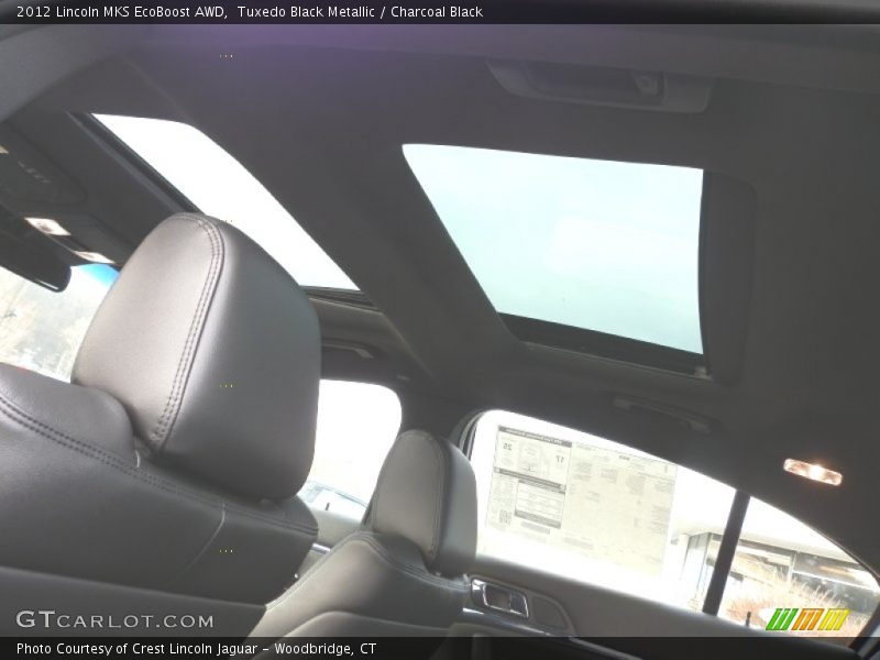 Tuxedo Black Metallic / Charcoal Black 2012 Lincoln MKS EcoBoost AWD