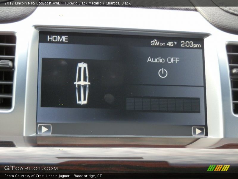 Tuxedo Black Metallic / Charcoal Black 2012 Lincoln MKS EcoBoost AWD