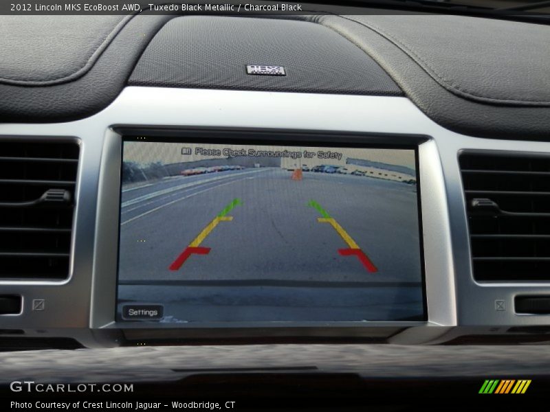 Tuxedo Black Metallic / Charcoal Black 2012 Lincoln MKS EcoBoost AWD