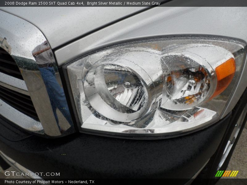 Bright Silver Metallic / Medium Slate Gray 2008 Dodge Ram 1500 SXT Quad Cab 4x4