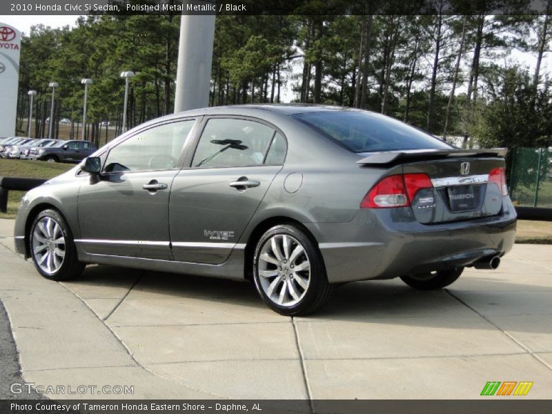 Polished Metal Metallic / Black 2010 Honda Civic Si Sedan