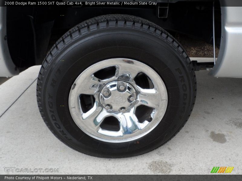 Bright Silver Metallic / Medium Slate Gray 2008 Dodge Ram 1500 SXT Quad Cab 4x4