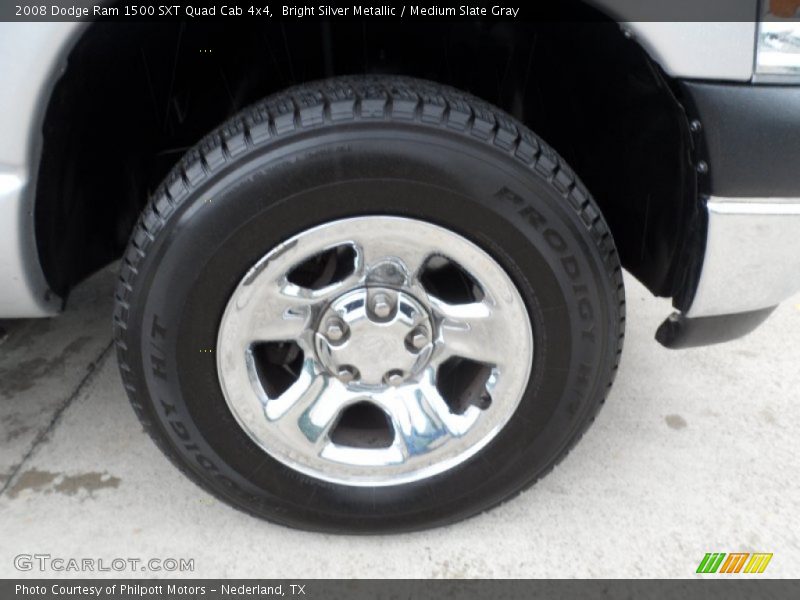 Bright Silver Metallic / Medium Slate Gray 2008 Dodge Ram 1500 SXT Quad Cab 4x4