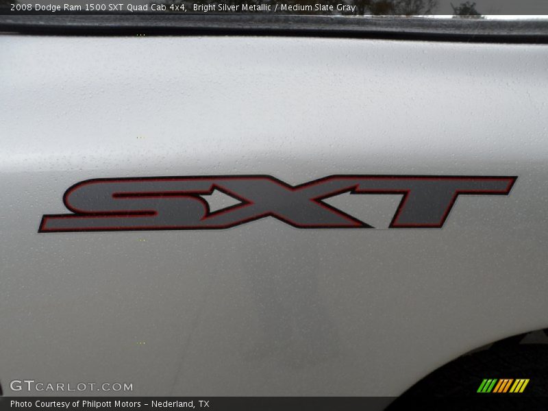 Bright Silver Metallic / Medium Slate Gray 2008 Dodge Ram 1500 SXT Quad Cab 4x4