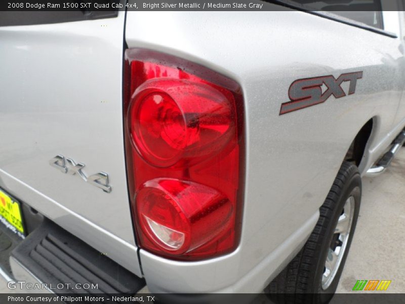 Bright Silver Metallic / Medium Slate Gray 2008 Dodge Ram 1500 SXT Quad Cab 4x4