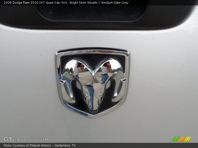 Bright Silver Metallic / Medium Slate Gray 2008 Dodge Ram 1500 SXT Quad Cab 4x4