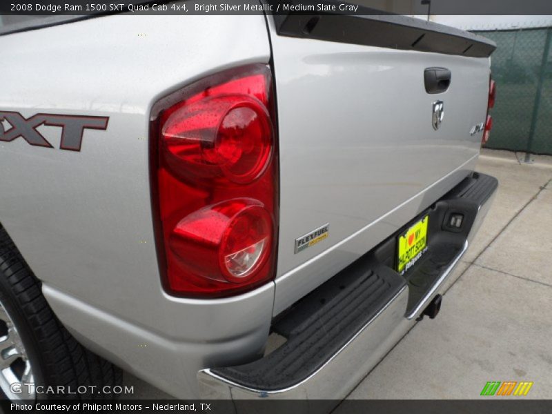 Bright Silver Metallic / Medium Slate Gray 2008 Dodge Ram 1500 SXT Quad Cab 4x4