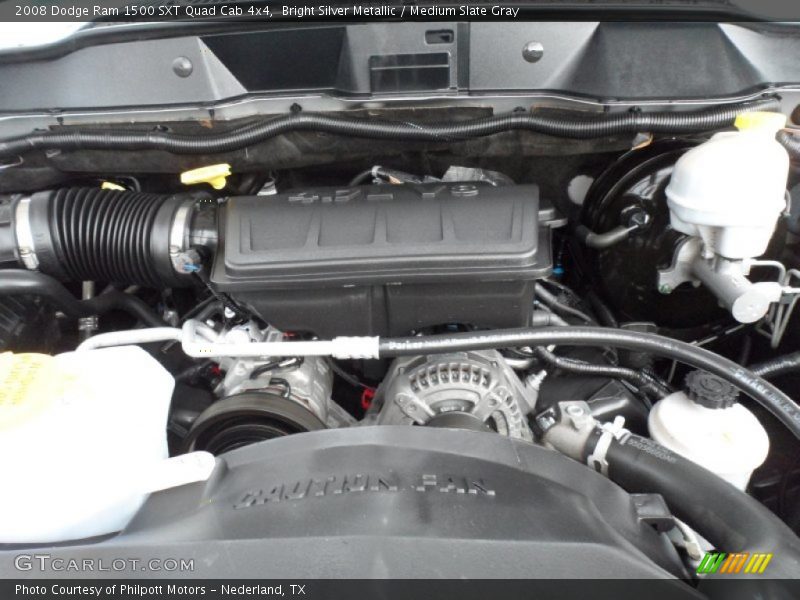 Bright Silver Metallic / Medium Slate Gray 2008 Dodge Ram 1500 SXT Quad Cab 4x4