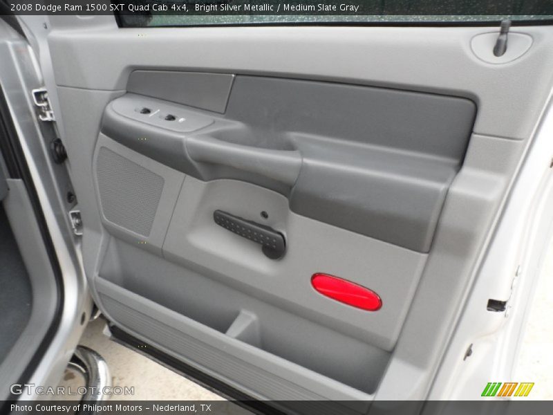 Bright Silver Metallic / Medium Slate Gray 2008 Dodge Ram 1500 SXT Quad Cab 4x4