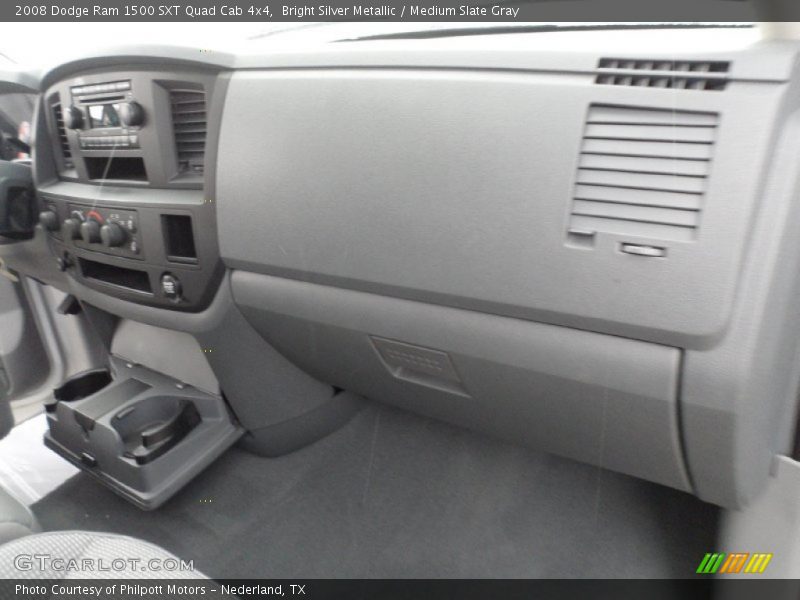 Bright Silver Metallic / Medium Slate Gray 2008 Dodge Ram 1500 SXT Quad Cab 4x4