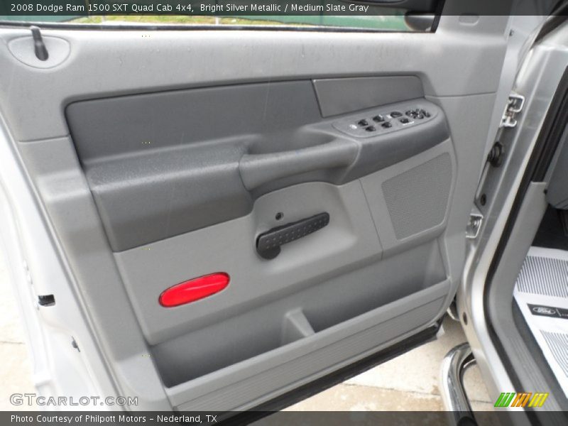 Bright Silver Metallic / Medium Slate Gray 2008 Dodge Ram 1500 SXT Quad Cab 4x4