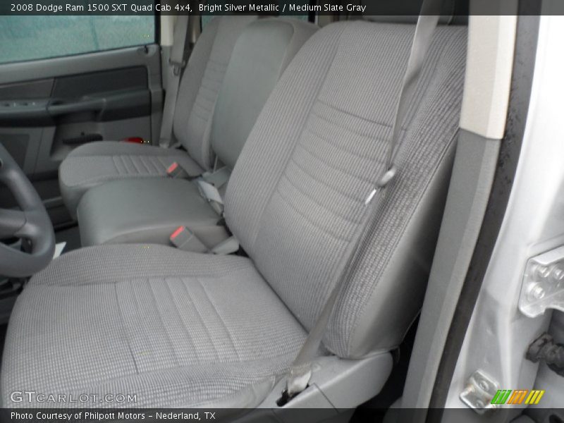 Bright Silver Metallic / Medium Slate Gray 2008 Dodge Ram 1500 SXT Quad Cab 4x4