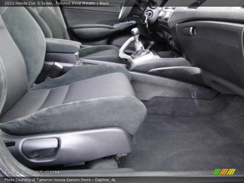 Polished Metal Metallic / Black 2010 Honda Civic Si Sedan