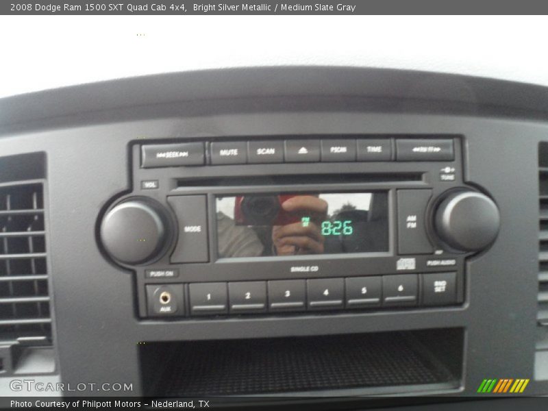 Bright Silver Metallic / Medium Slate Gray 2008 Dodge Ram 1500 SXT Quad Cab 4x4