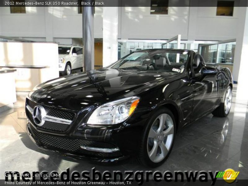 Black / Black 2012 Mercedes-Benz SLK 350 Roadster