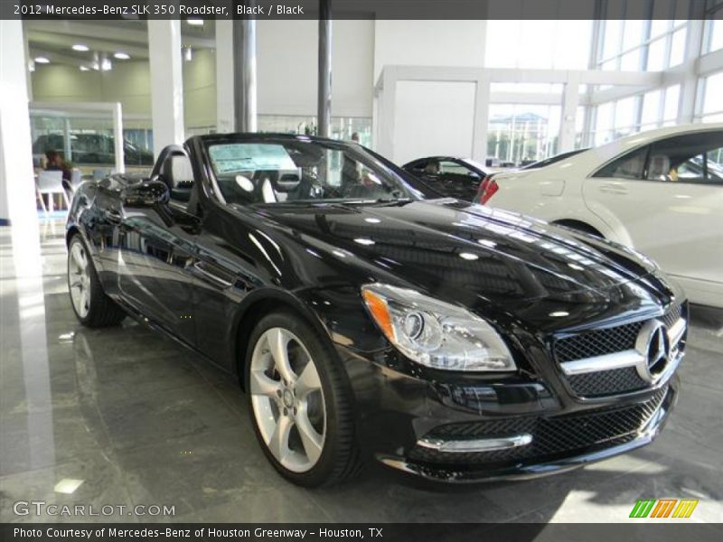 Black / Black 2012 Mercedes-Benz SLK 350 Roadster